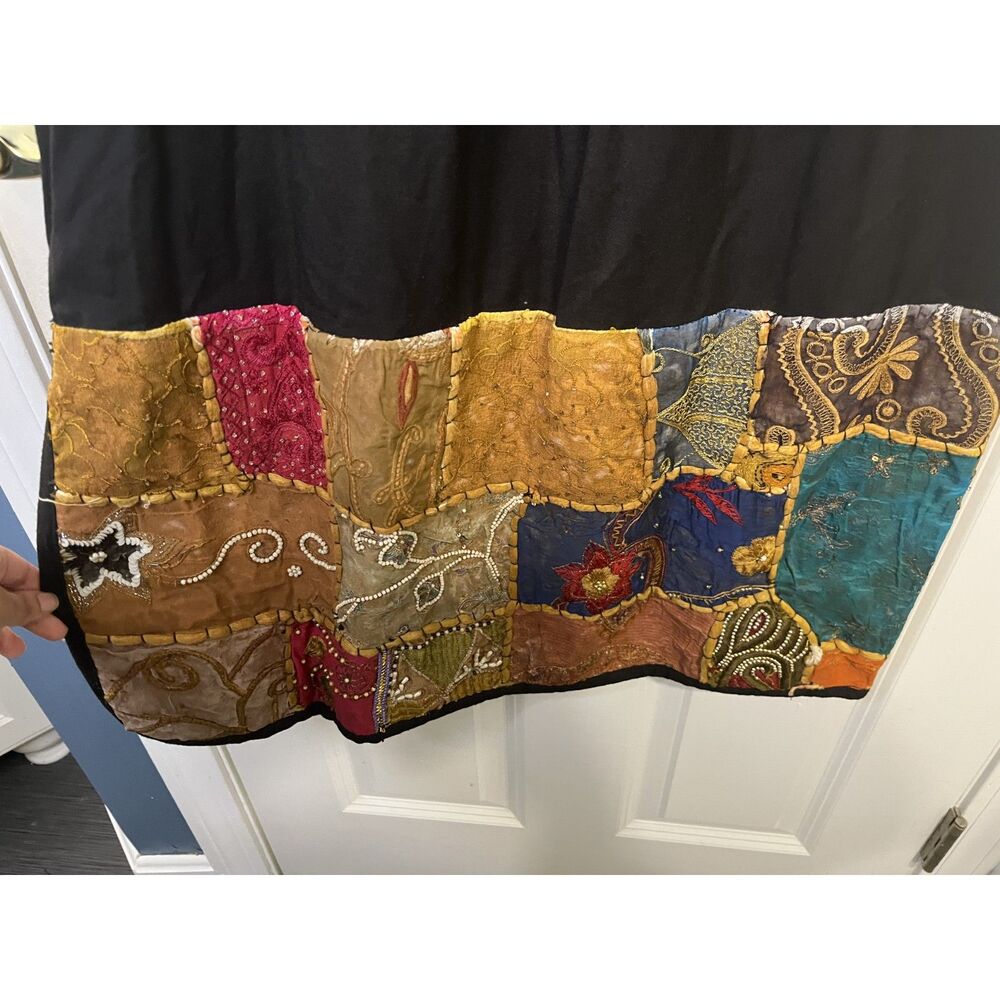 Vintage Marisol Beaded Patchwork Embroidered Tape… - image 4